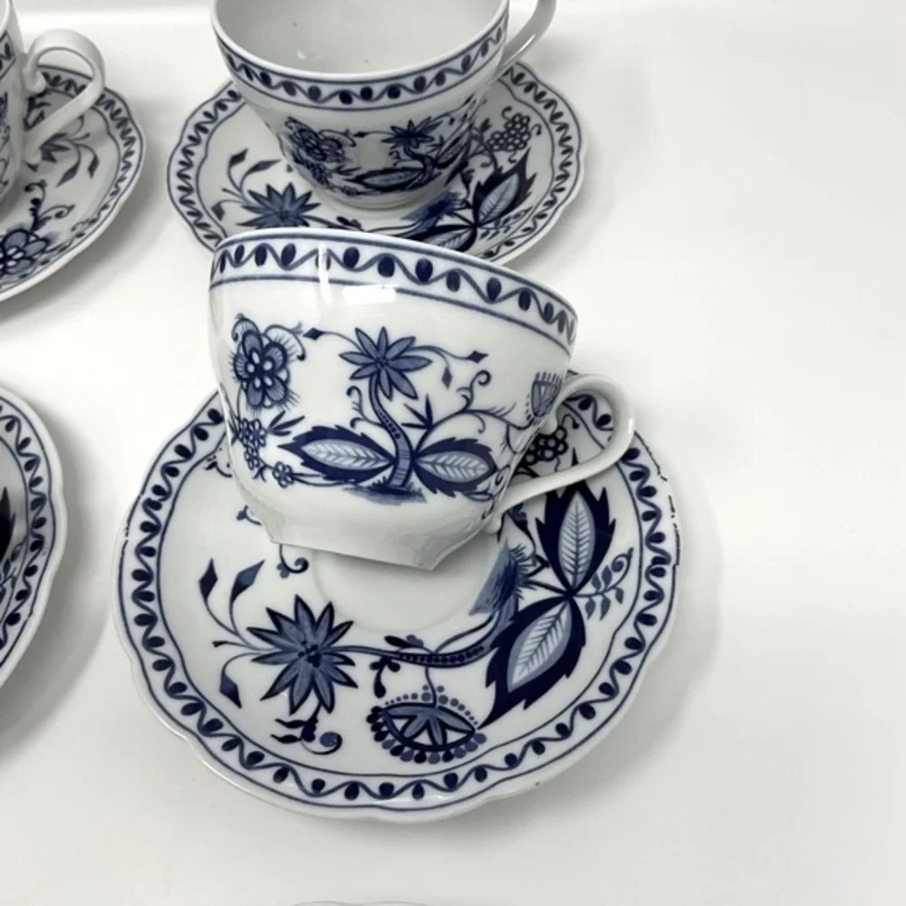Rosella Onion Pattern set‎ of 6 cups and saucers